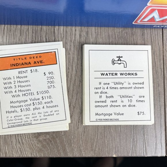 Monopoly DELUXE Edition Parker Brothers Board Game Vintage 1995 - Picture 10 of 16